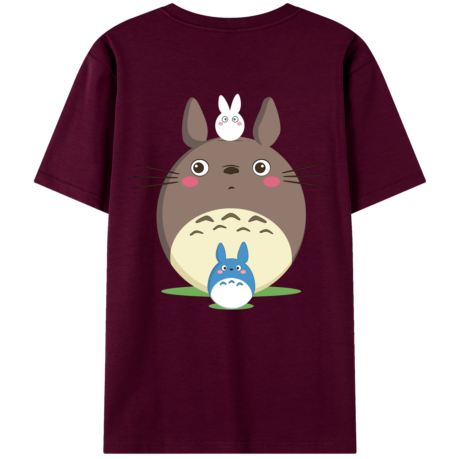 （画像用） となりのトトロ 草壁メイ 草壁サツキ My Neighbor Totoro Satsuki Kusakabe Mei Kusakabe レディース半袖Tシャツ(バックプリント)